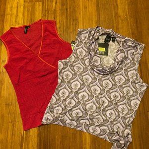 NEW Juniors TRIXXI Red Top & ESPIRIT Lilac Top L